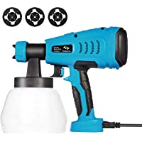 Los mejores  - Pistola de Pintura 550W Tilswall 1200ml-Min Pistola de Pulverizacion 120 DIN-S Pintura Eléctrica con 3 Boquillas(φ1.0mm…